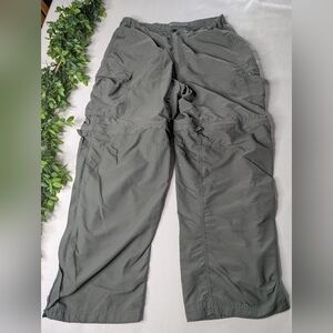 REI Convertible Pants Shorts Green Hiking Outdoor Size XL 30L